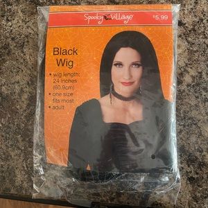 Black Halloween Wig